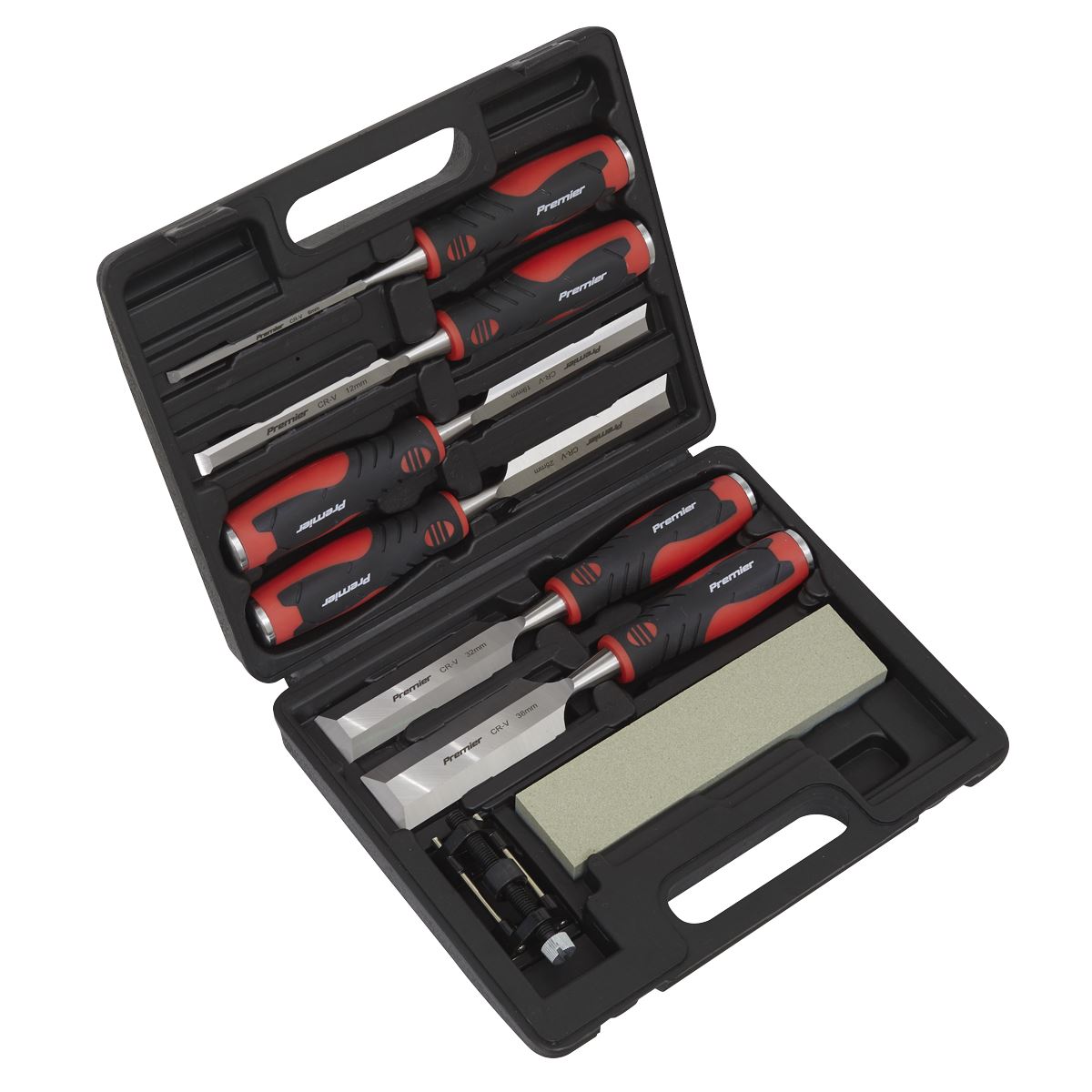 Sealey Hammer-Thru Wood Chisel 8pc Set AK9240