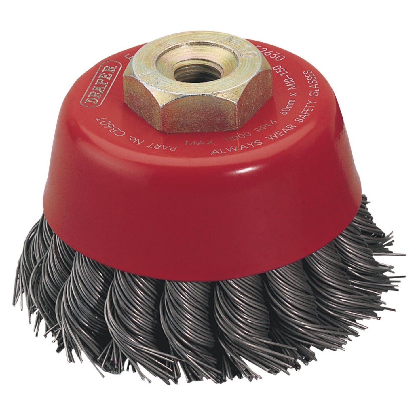 Draper 1x Expert 60mmxM10 Twist Knot Wire Cup Brush Professional Tool 52630