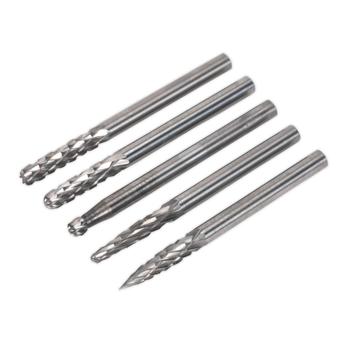 Sealey Micro Carbide Burr Set 5pc MCBSET01