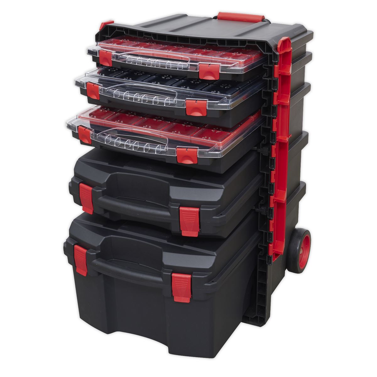 Sealey Professional Mobile Toolbox with 5 Removable Storage Cases AP860