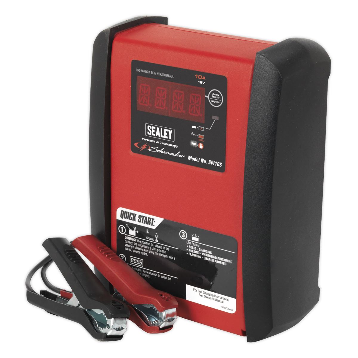 Sealey Schumacher Intelligent Speed Charge Battery Chgr 10A 12V SPI10S