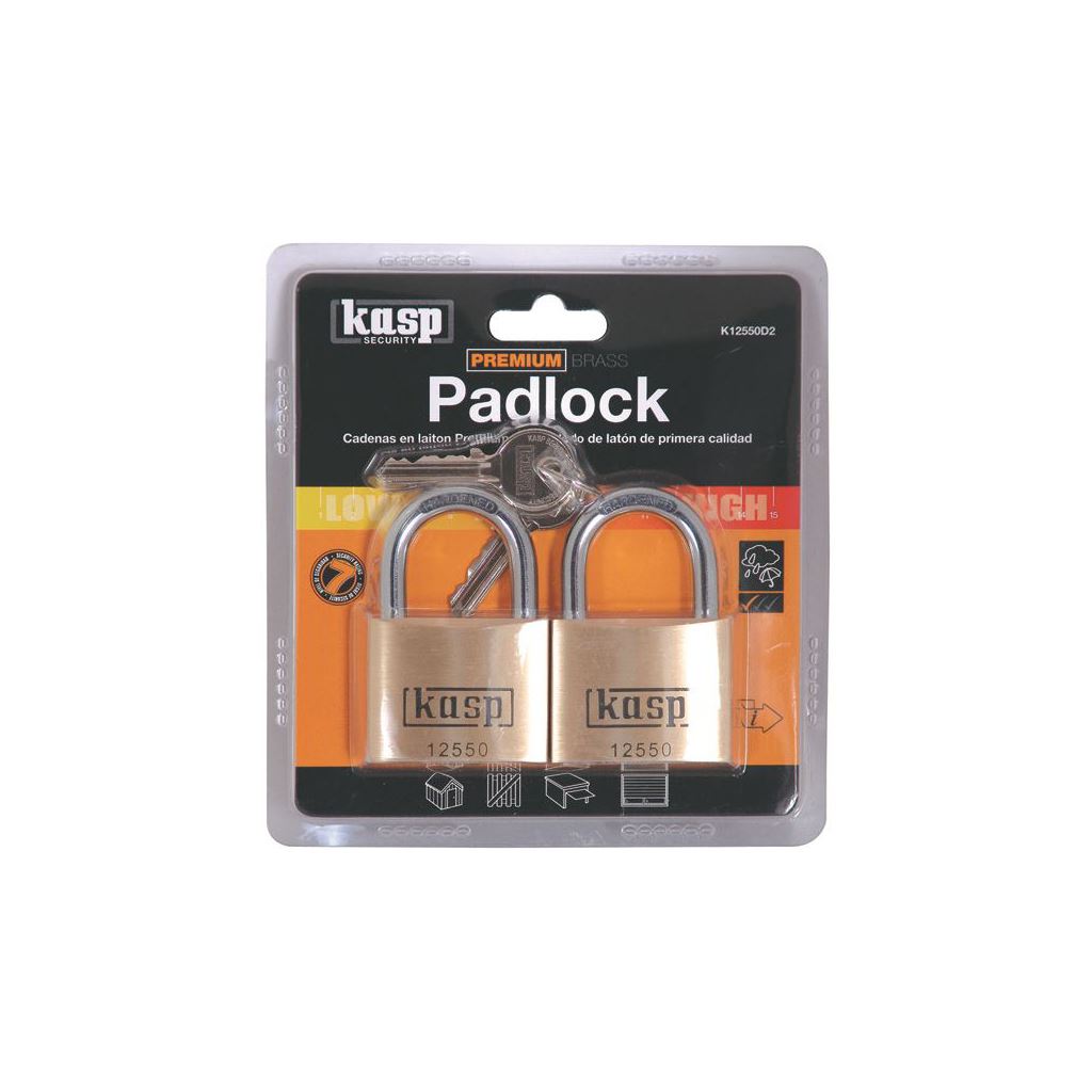 Kasp 125 Padlock 50mm Twin K12550D2