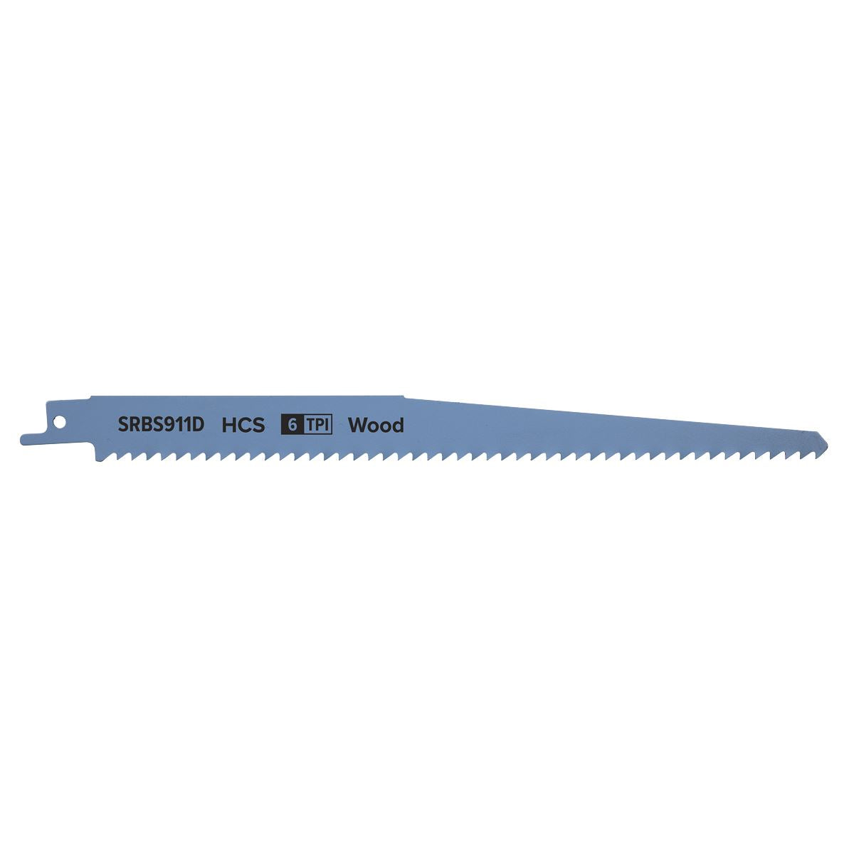 Sealey Reciprocating Saw Blade Clean Wood 230mm 6tpi - Pack of 5 SRBS911D