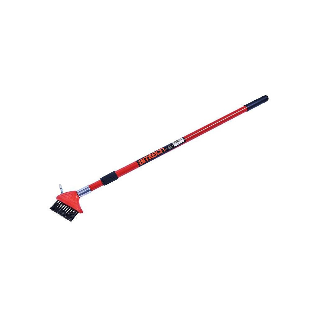 Amtech Telescopic Patio Cleaning Cleaner Brush/Multi-Colour 92x27x4cm - U4220