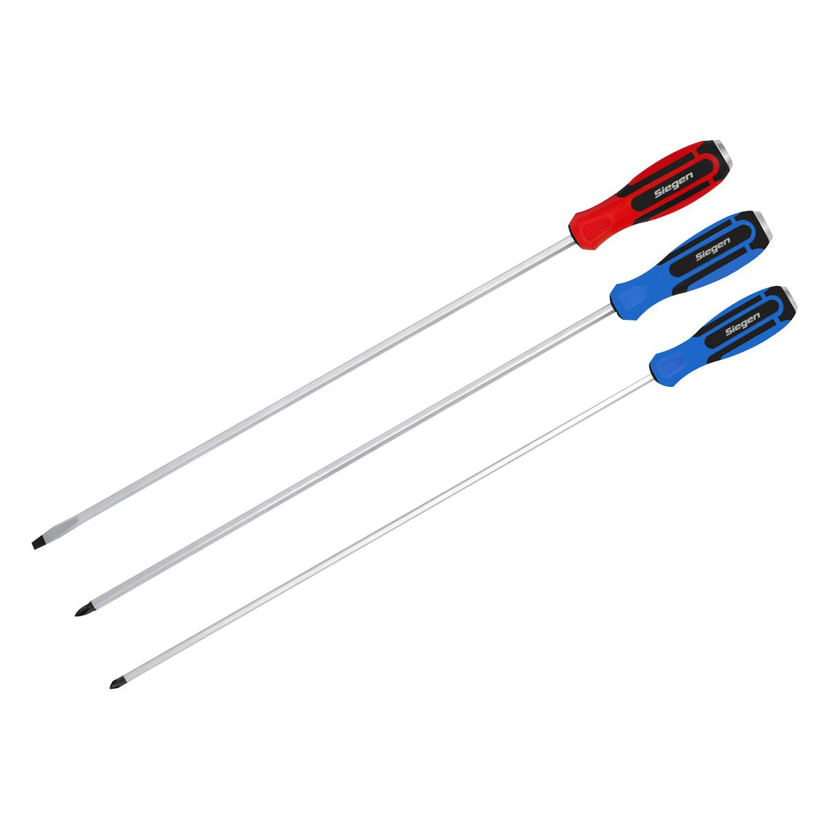 Sealey Extra-Long Hammer-Thru Screwdriver Set 3pc S0843