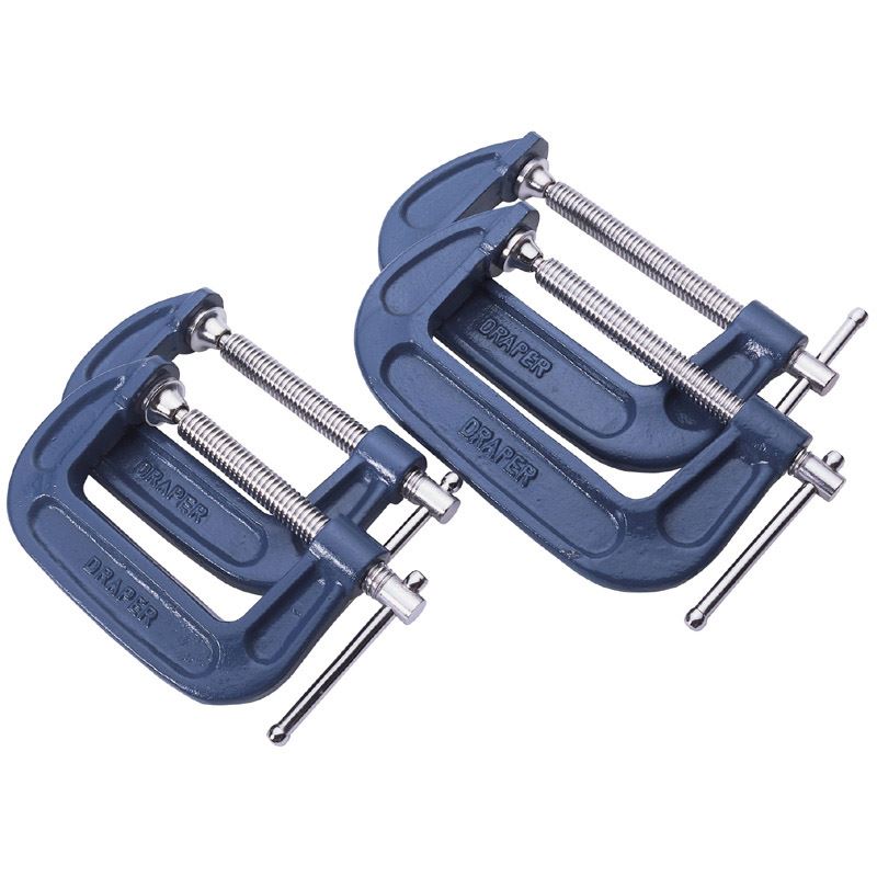 Draper C Clamp Set (4 Piece) 391G/4 - 38368