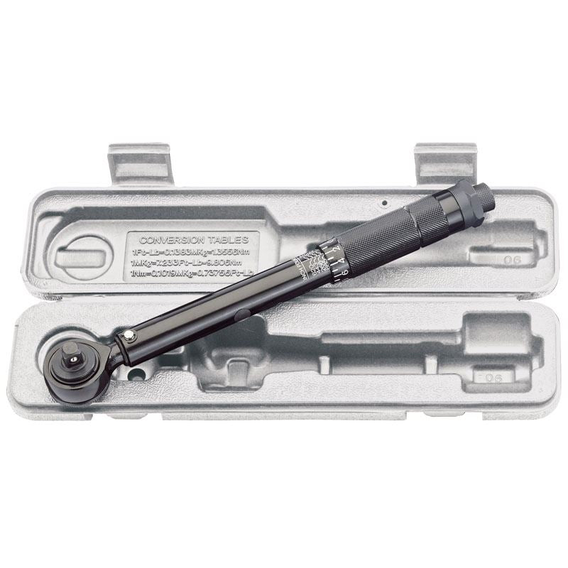 Draper Black 3/8" Square Drive Torque Wrench 10Nm 80Nm in Case Calibrated 64534