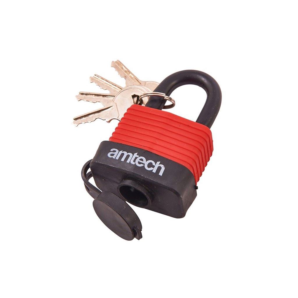 Weatherproof Durable 40mm Security Padlock+4 Keys Garage Home Safety Sheds - T0745