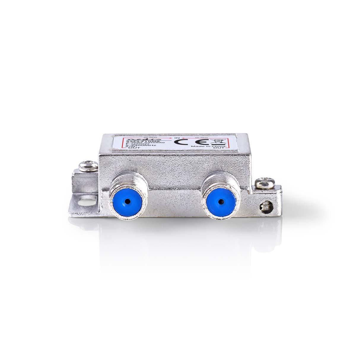 Nedis Satellite F-Splitter Max 6.5 dB gain 5 to 2400 MHz 2 Outputs - SSPL210ME