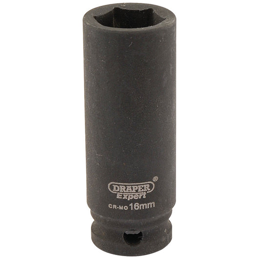 DRAPER 06889 Expert 16mm 3/8" Square Drive Hi-Torq 6 Point Deep Impact Socket