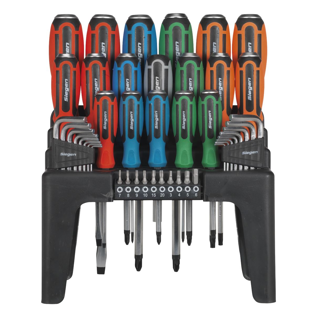 Sealey Hammer-Thru Screwdriver, Hex Key & Bit Set 44pc S01106