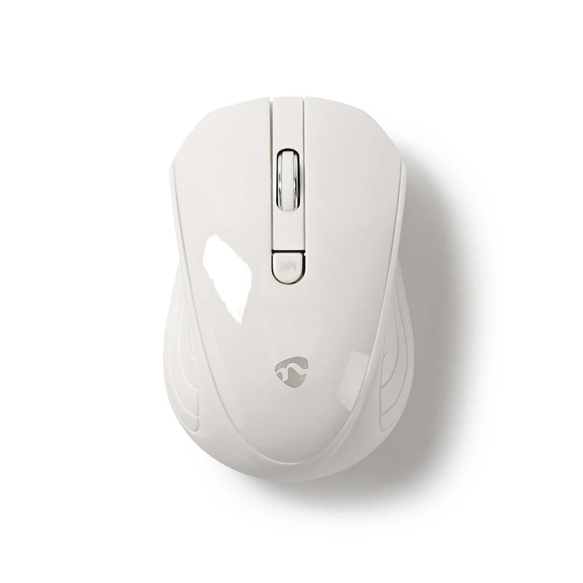 Nedis Wireless Mouse 1000 DPI 3-Button White MSWS400WT