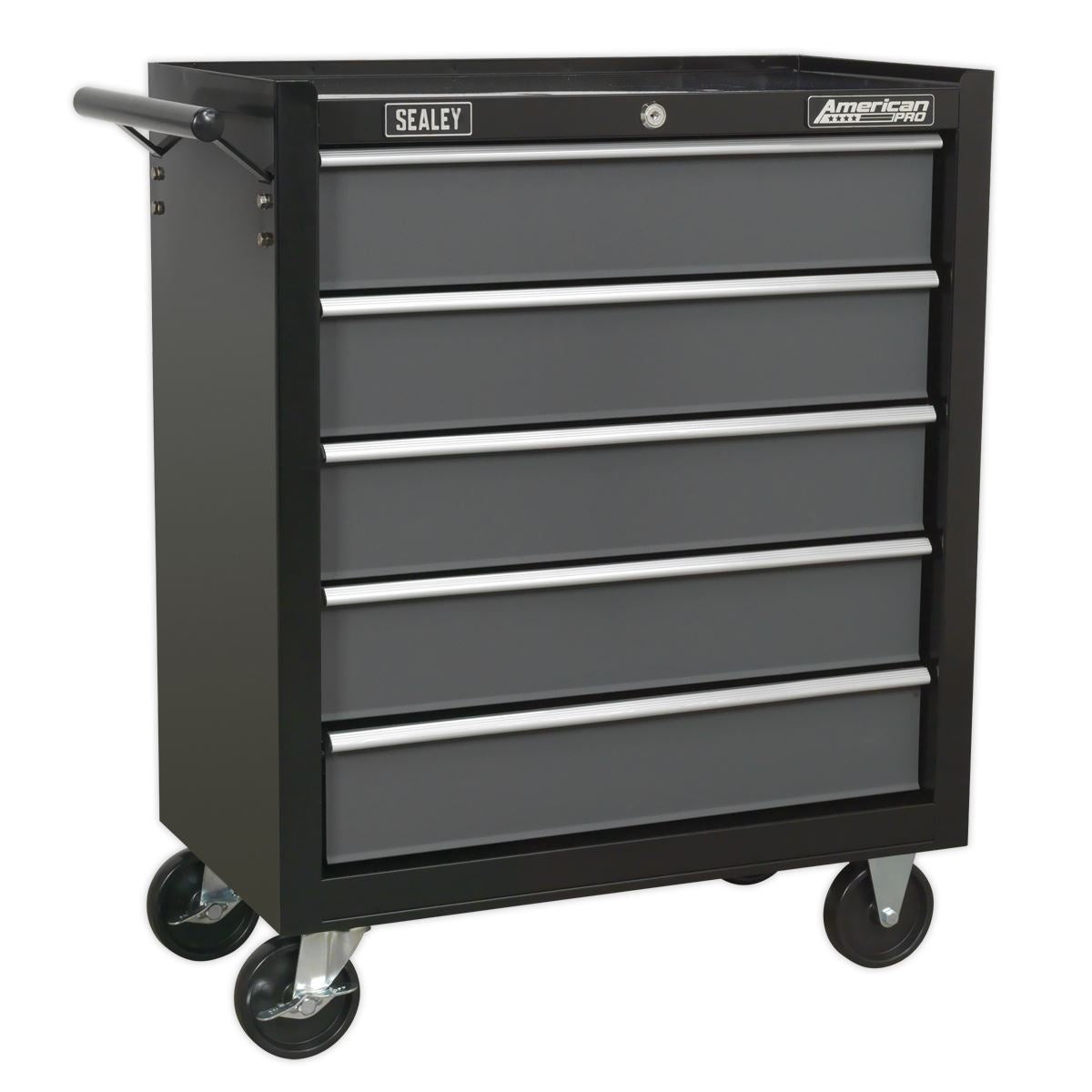 Sealey Rollcab 5 Drawer with Ball-Bearing Slides - Black/Grey AP2505B