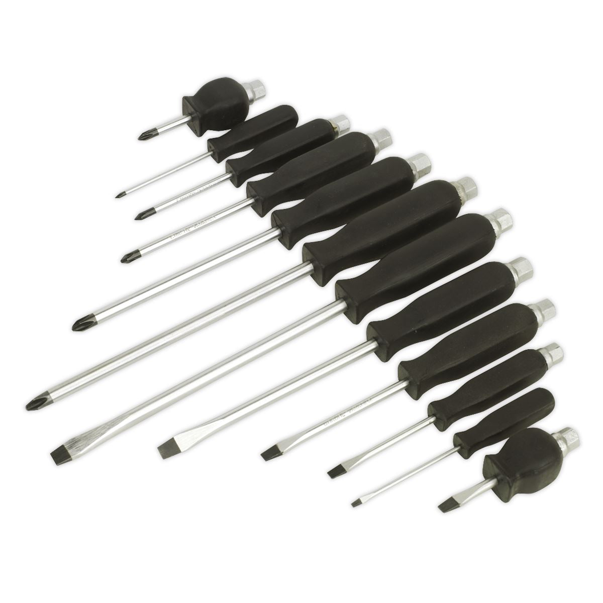 Sealey Screwdriver Set 12pc Hammer-Thru S0641