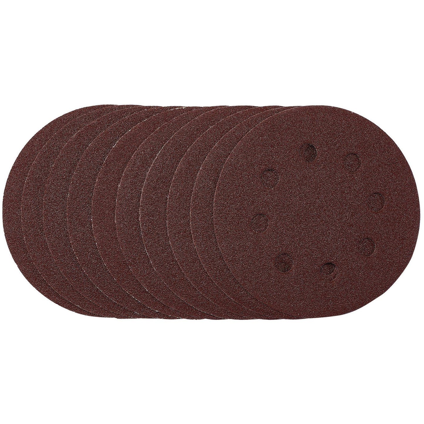 Draper Sanding Discs, 115mm, 80 Grit, Hook & Loop (Pack of 10) SDHAL115 - 53499