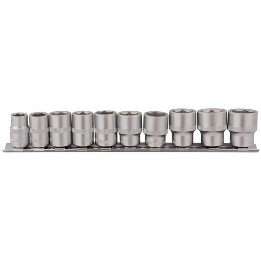 Draper 16400 3/8" Drive 10 Piece (6 Point) Metric Socket Set 10-19mm