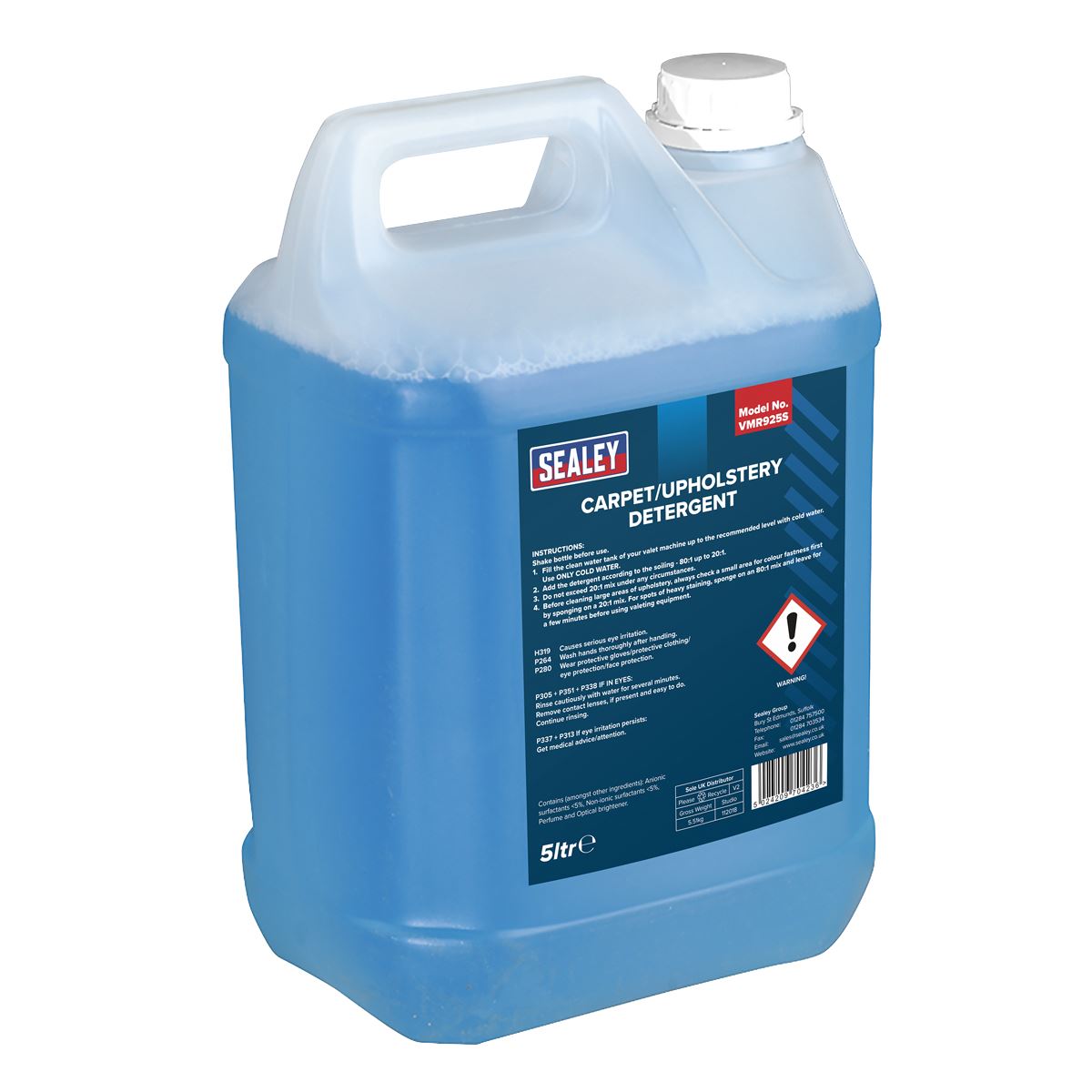 Sealey Carpet/Upholstery Detergent 5L VMR925S