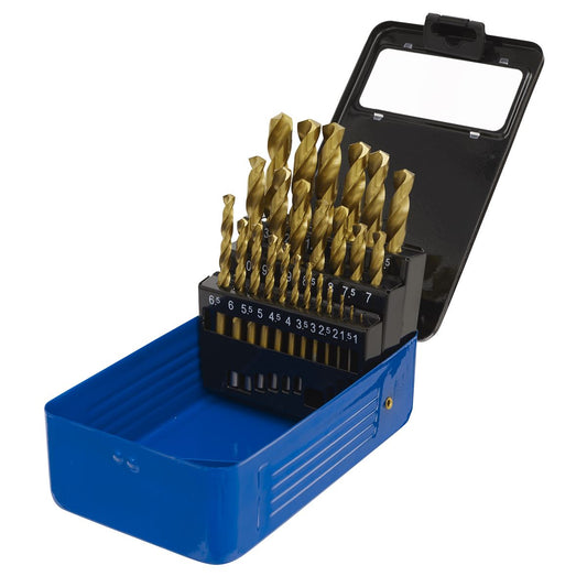 Sealey HSS Fully Ground Drill Bit Set 25pc DIN 338 Metric AK4725