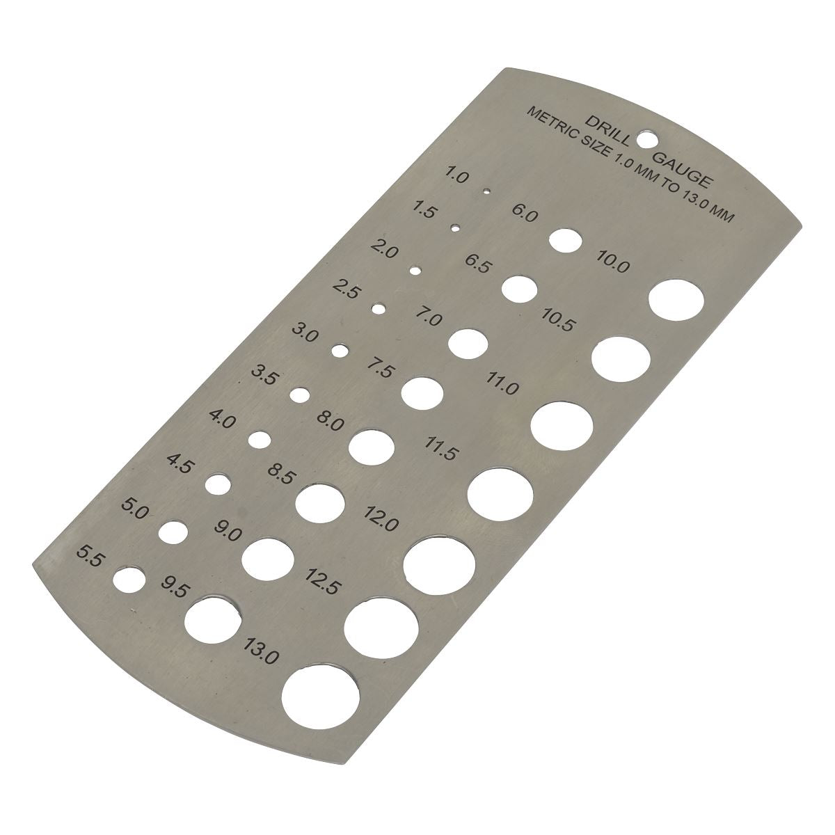 Sealey Drill Gauge Metric 1-13mm DGM1