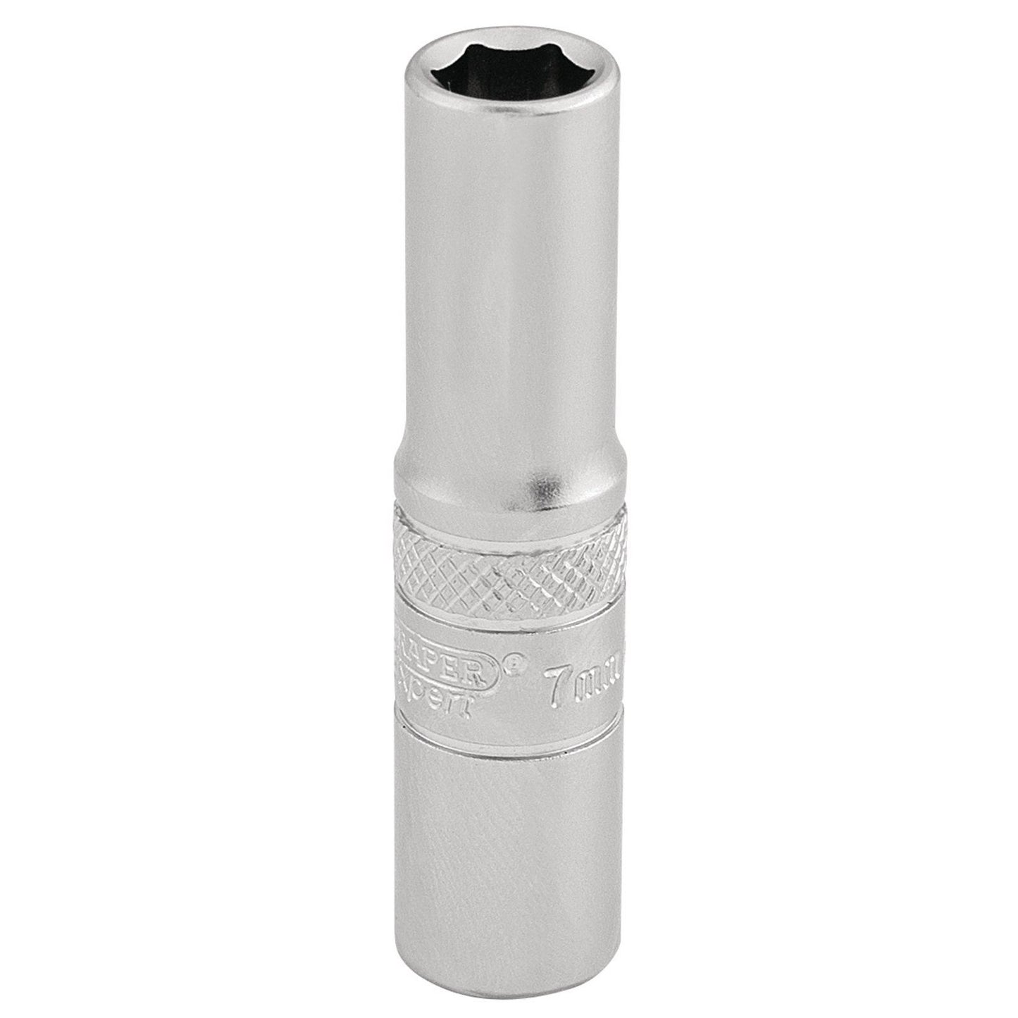 Draper Expert Quality Chrome 1/4" Square Drive 6 Point Deep Socket - 7mm - 16527