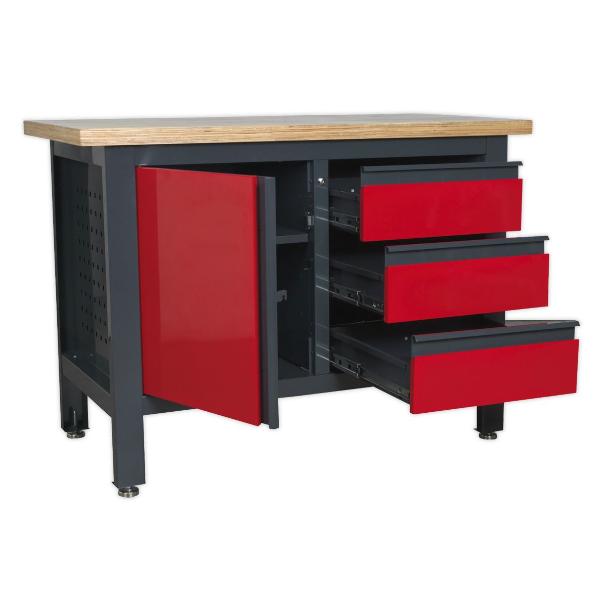 Sealey Workstation with 3 Drawers & Cupboard AP1372B