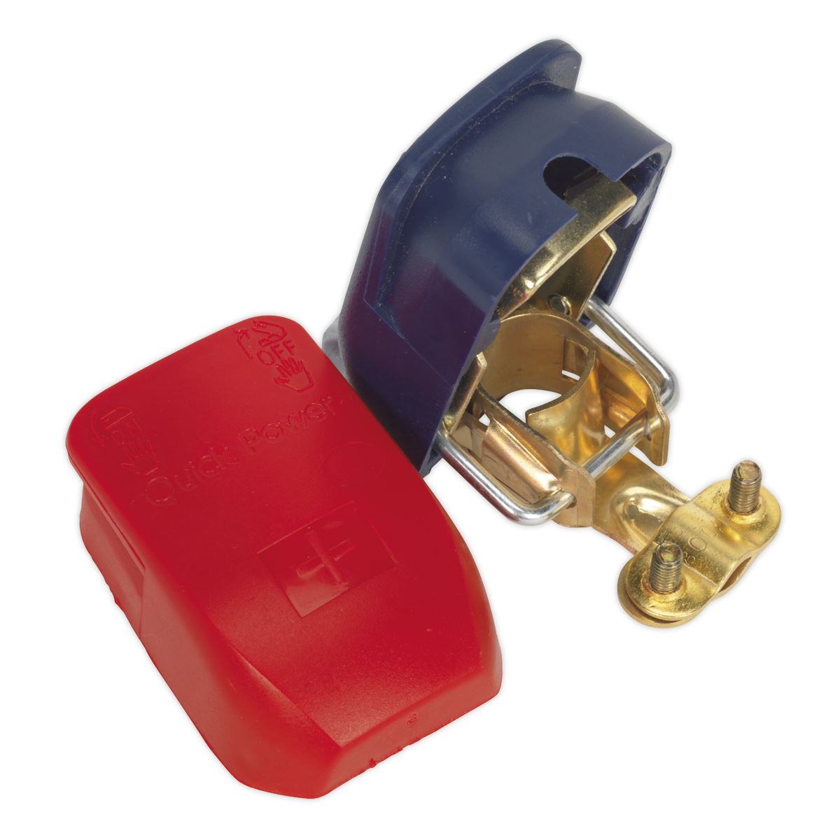 Sealey Quick Release Battery Clamps Positive-Negative Pair BTQK12