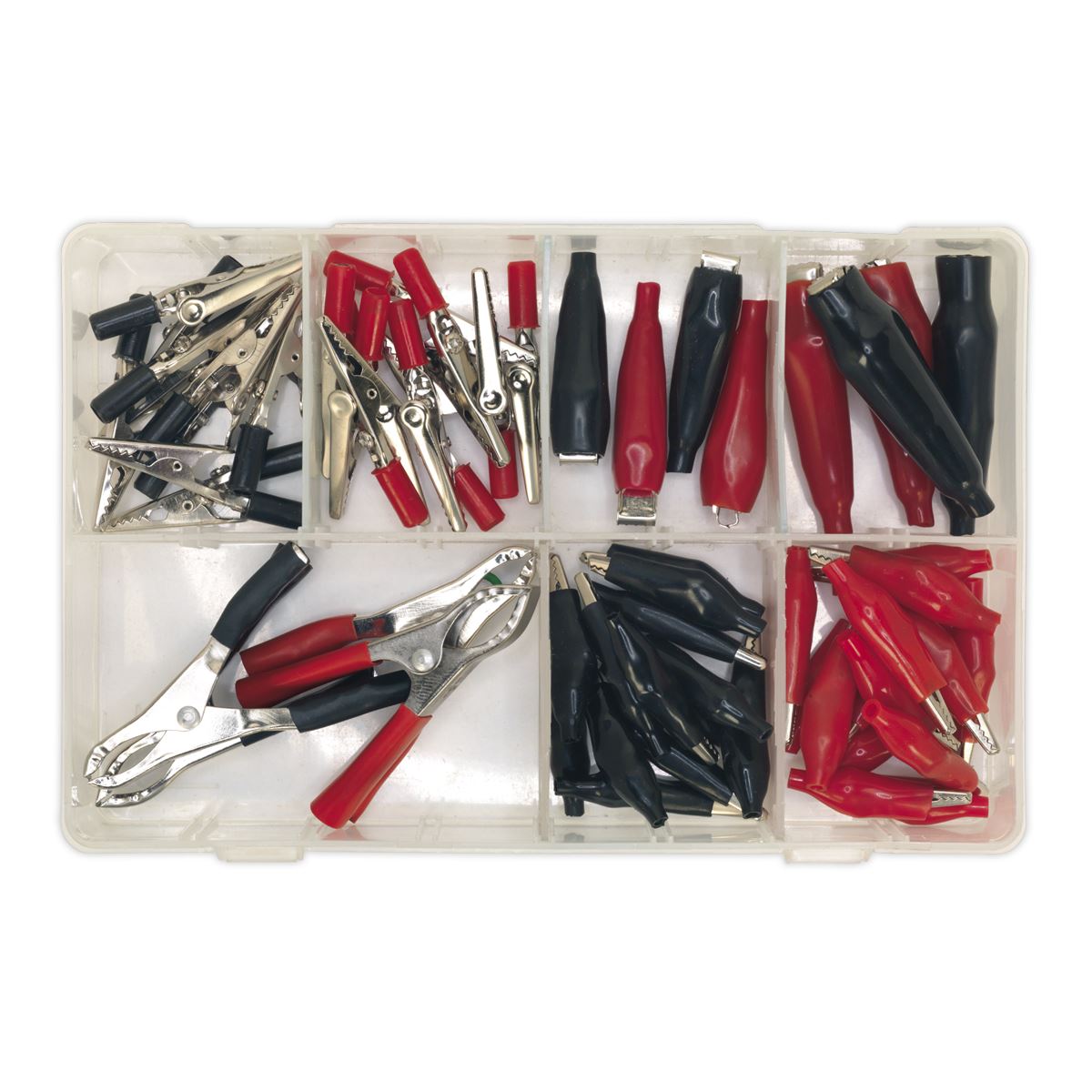 Sealey Crocodile Clip Assortment 60pc Red & Black AB023CA