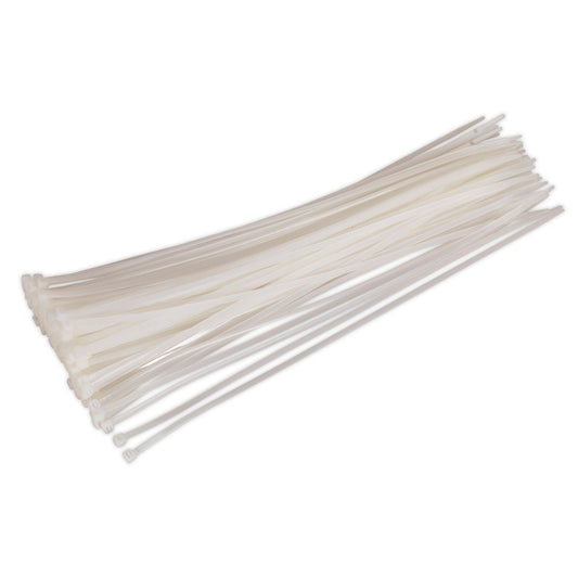 Sealey Cable Tie 380 x 4.8mm White Pack of 100 CT38048P100W