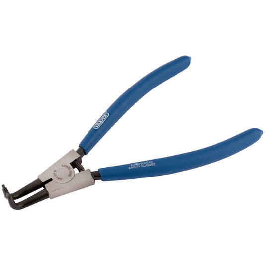 Draper 1x 200mm External Circlip Pliers with 90 Degree Tips Professional Tool - 56422