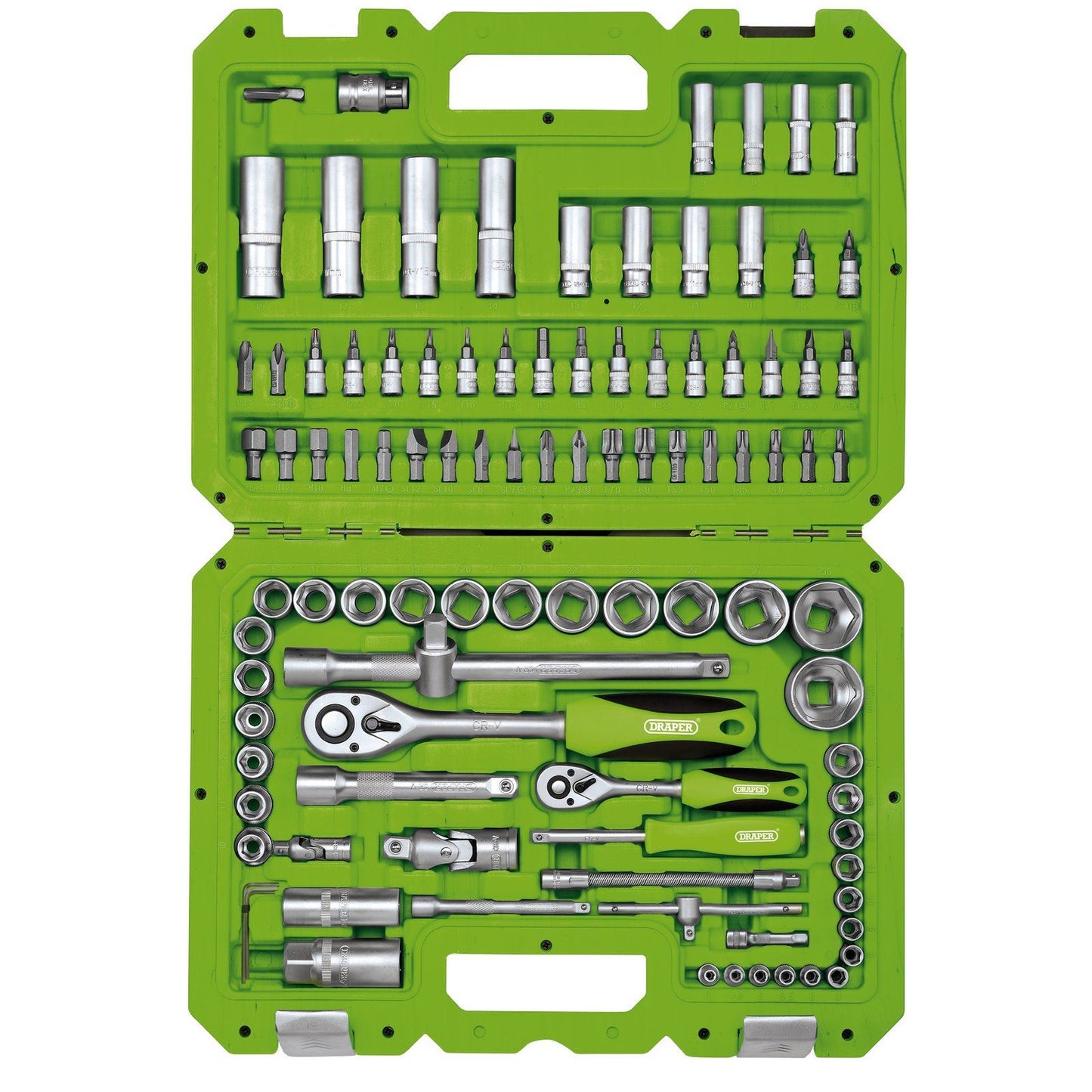 Draper 1/4" and 1/2" Sq. Dr. Metric Tool Kit (100 Piece) TKD100M - 55318