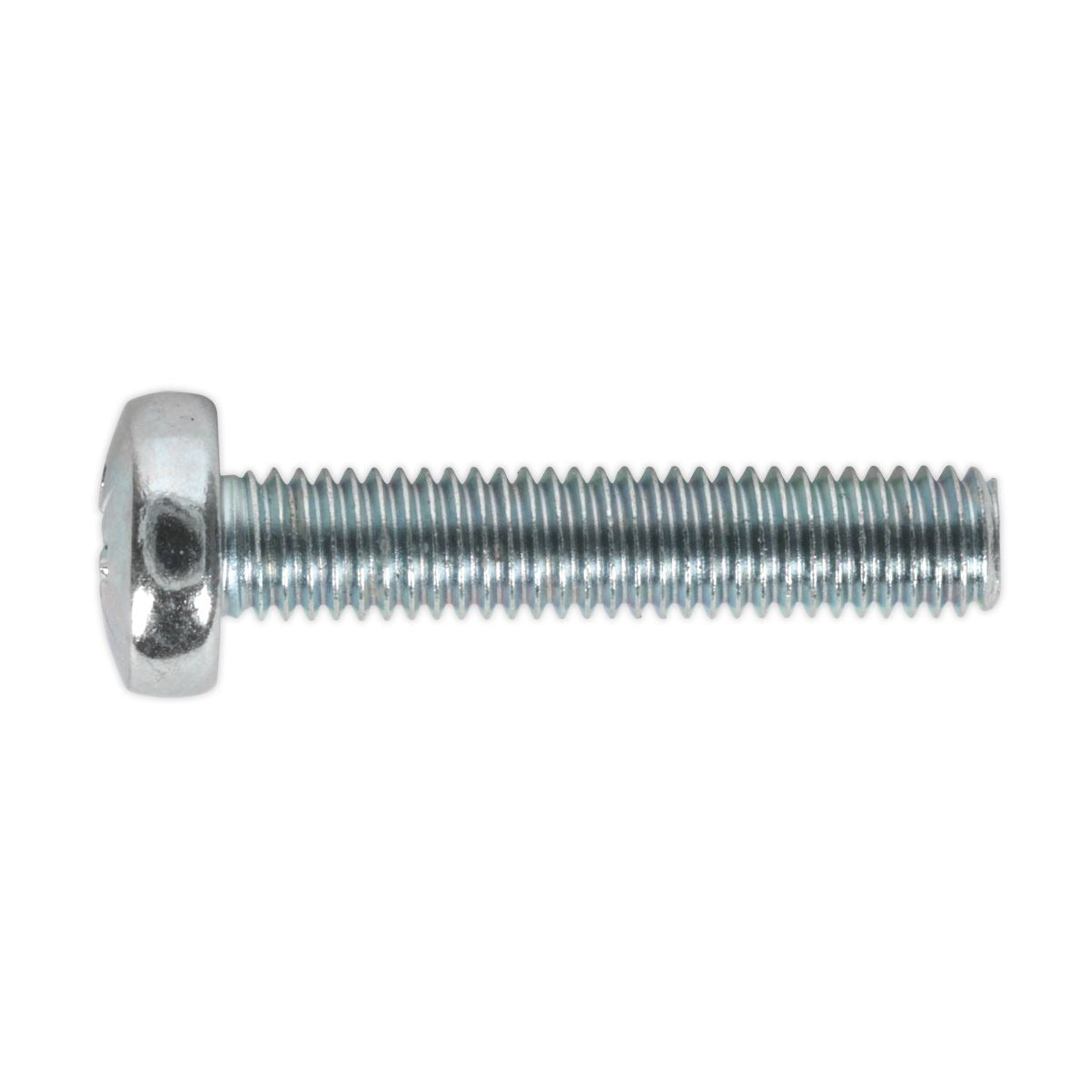 Sealey Machine Screw M5 x 25mm Pan Head Pozi Zinc Pack of 50 MSP525