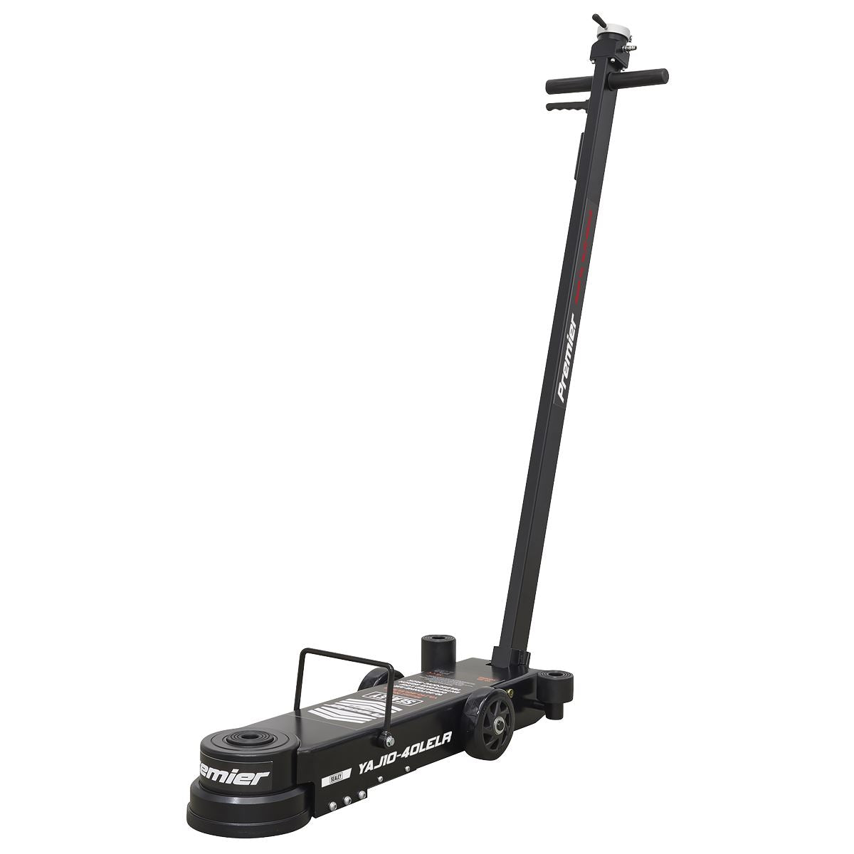 Sealey Air Operated Jack 10-40t Telescopic - Long Reach/Low Entry YAJ10-40LELR