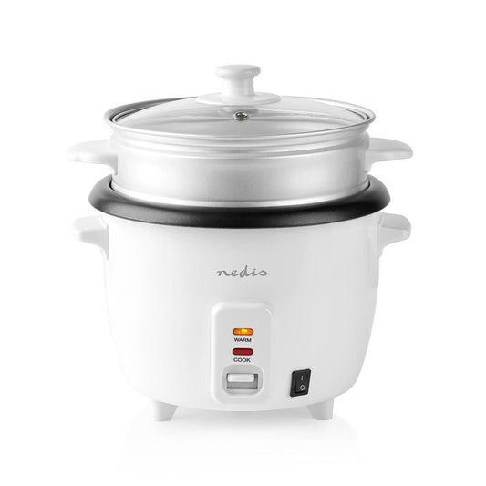 Nedis 400W Rice Cooker 1L Non Stick with Keep Warm Function (Steamer)