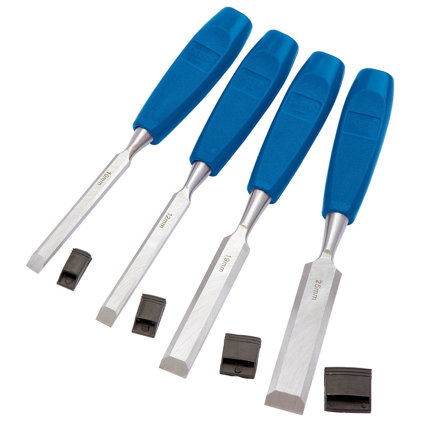 Bevel Edge Wood Chisel Set - 120mm, 4 Piece, By Draper - 69619