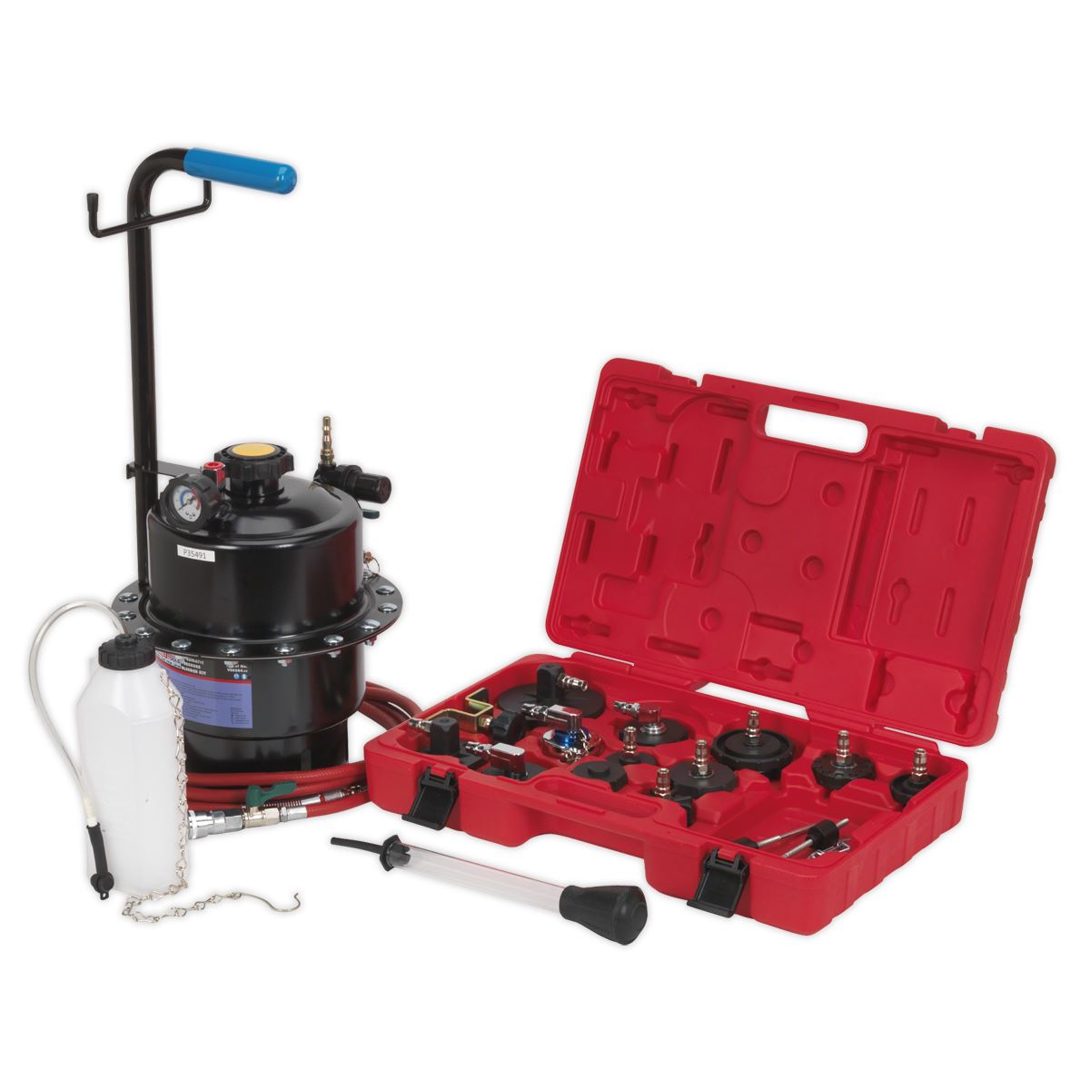 Sealey Pneumatic Brake & Clutch Pressure Bleeder Kit VS0204