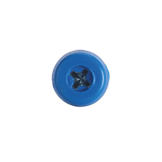 Sealey Numberplate Screw Plastic Head 4.8 x 18mm Blue Pack of 50 PTNP4