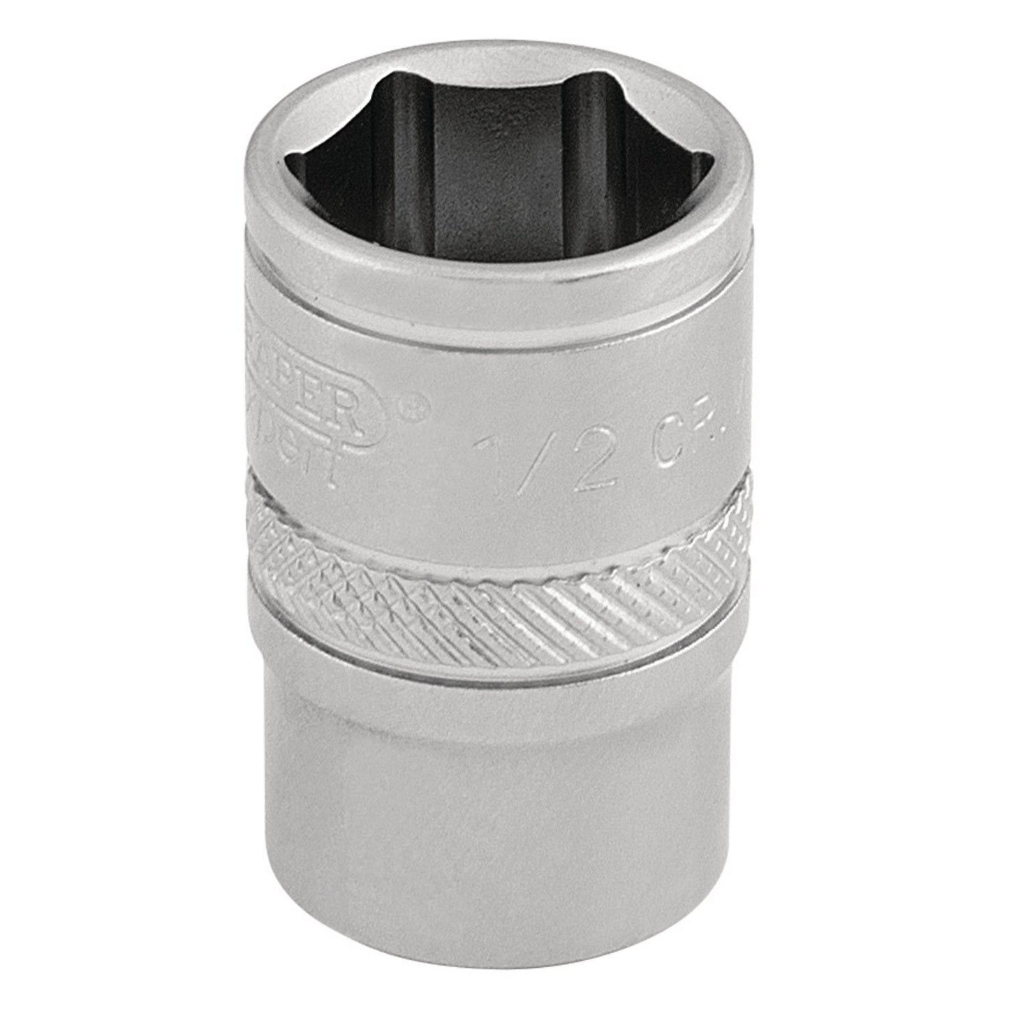 Draper Expert Quality Chrome 3/8" Square Drive 6 Point Imperial Socket - 1/2" - 16552