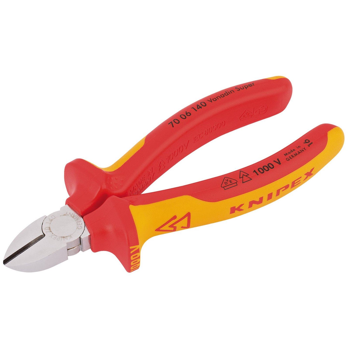 Draper 1x Knipex Expert 140mm Insulated Diagonal Side Cutter Professional Tool - 81254