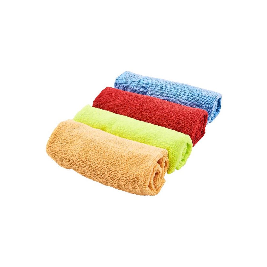 Amtech Pack Of 4 Multi-Purpose Microfibre Cloths 4X Multi Purpose Drying Towel - S6315