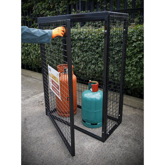 Sealey Safety Cage - 3 x 19kg Gas Cylinders GCSC319