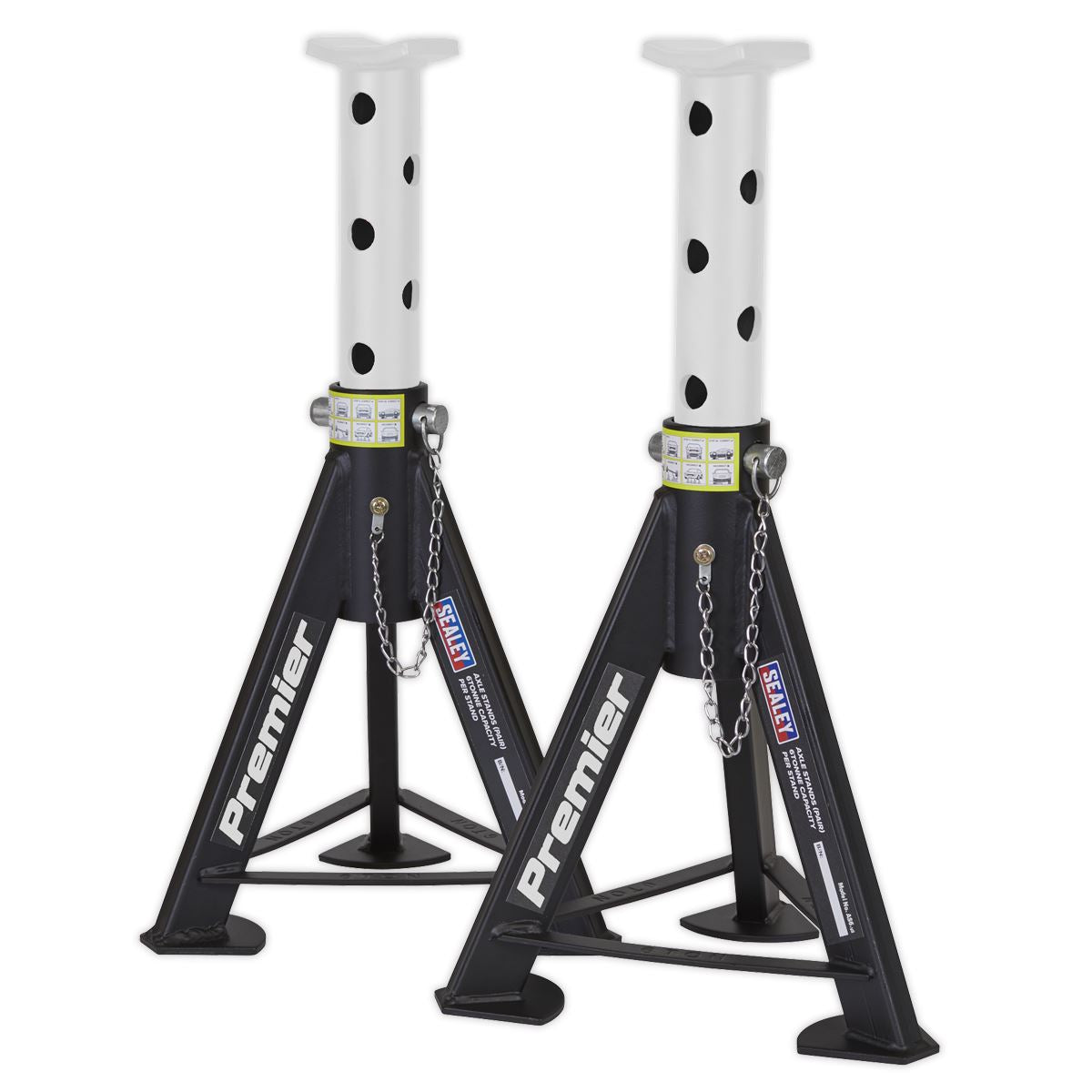 Sealey Axle Stands (Pair) 6 tonne Capacity per Stand AS6