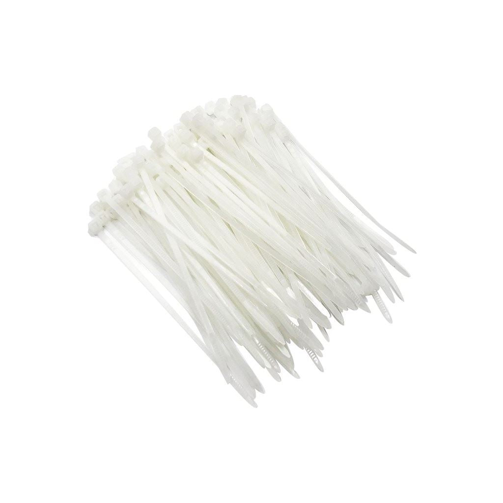 Amtech 100pcs Tie Wraps (100 x 2.5 mm) White - S0820