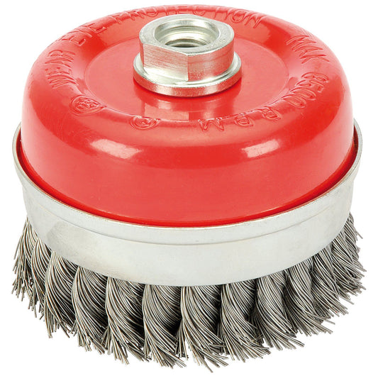 Draper 1x Expert 100mmxM14 Twist Knot Wire Cup Brush Professional Tool 41450