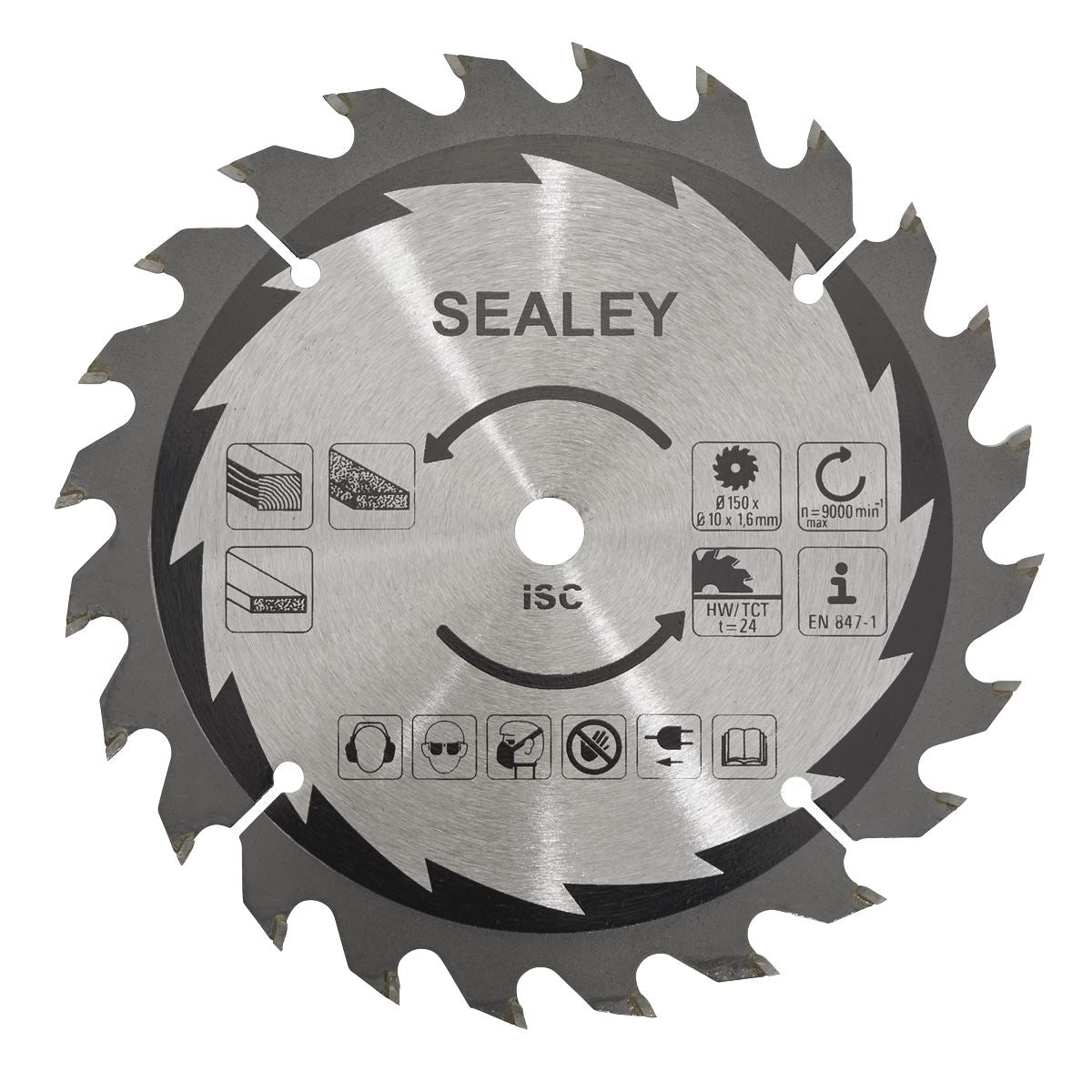 Sealey Cut-Off Saw Blade 150 x 1.6mm/10mm 24tpu CP20VCS.03