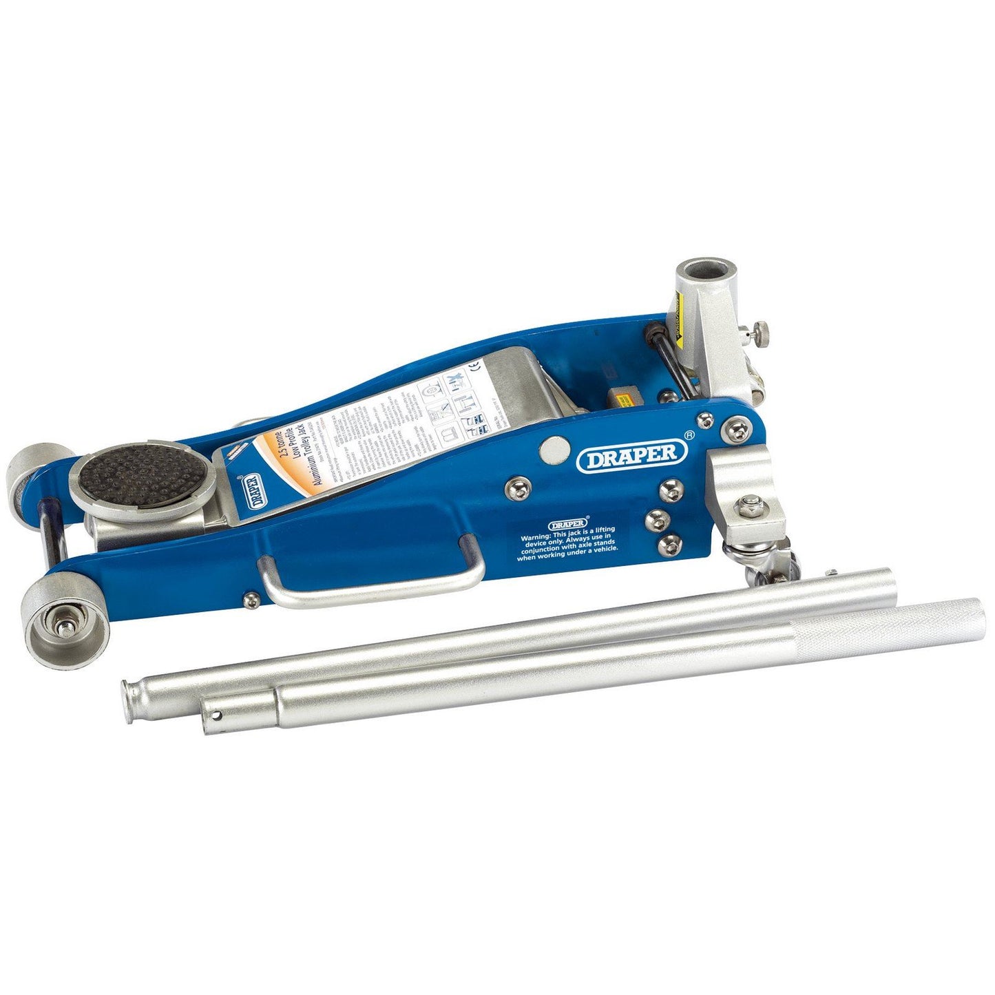 Draper 2.5 Ton Aluminium Trolley Jack 31479 Great Quality Lightweight Quick Lift