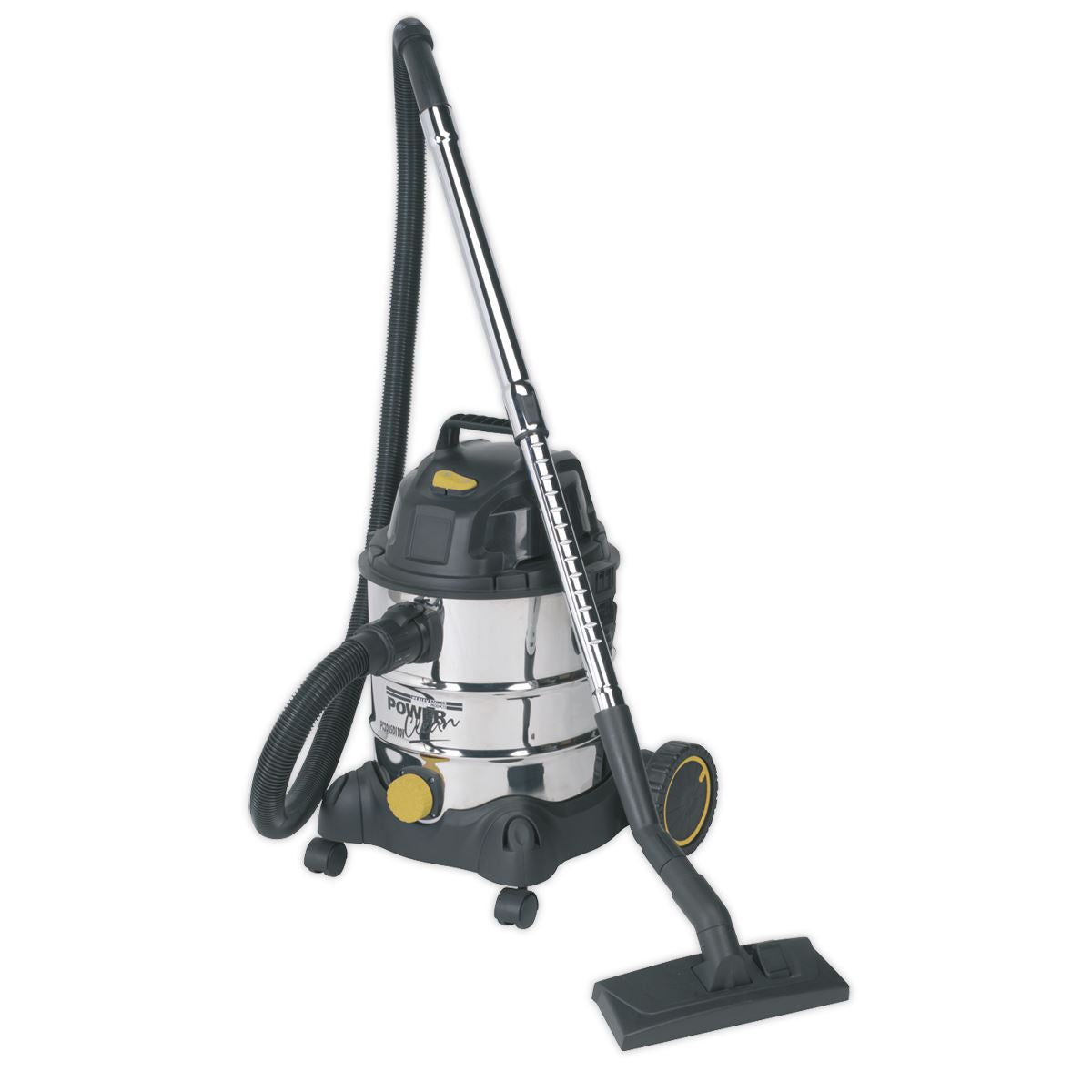 Sealey Vacuum Cleaner Ind Wet & Dry 20L 1250W/110V Stainless Drum PC200SD110V