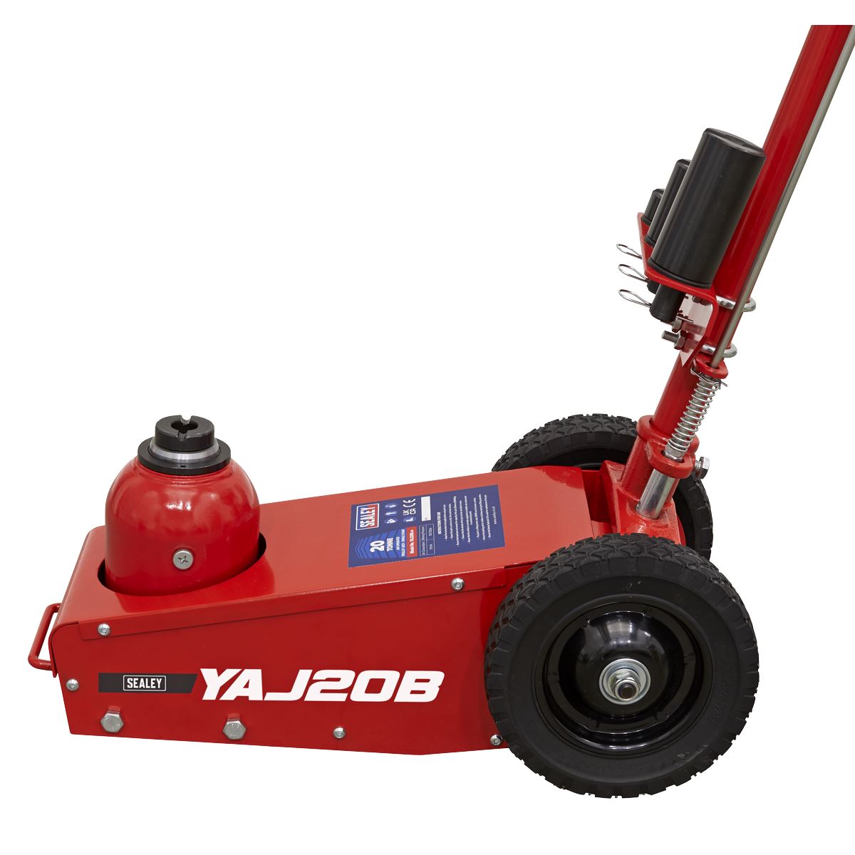 Sealey Air Operated Trolley Jack 20 tonne -Single Stage YAJ20B