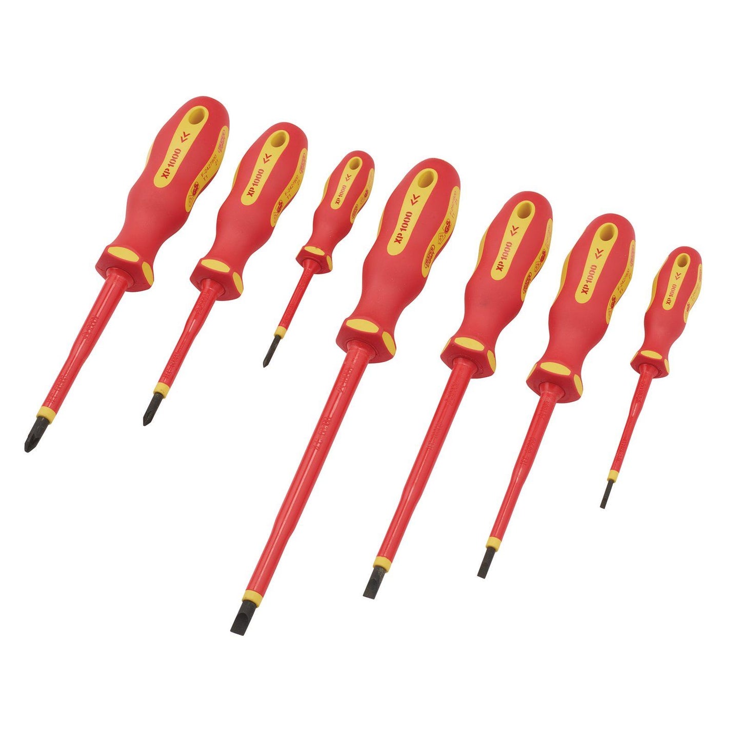 Draper Expert Electricians Screwdriver Set Fully Insulated VDE 7 Piece Ergo Plus - 64694