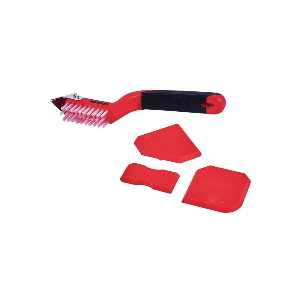 4 Piece Caulking Grout Remover Sealant Silicone Finishing Cleaning Tool Set - H2140