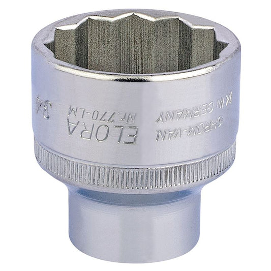 Draper 15289 34mm 1/2 Square Drive Elora Bi-Hexagon Socket